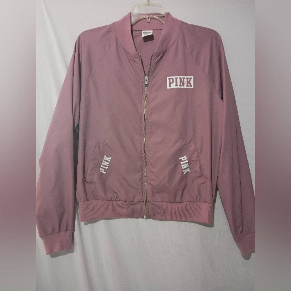 PINK Victoria's Secret Women's Dusty Rose Bomber Jacket